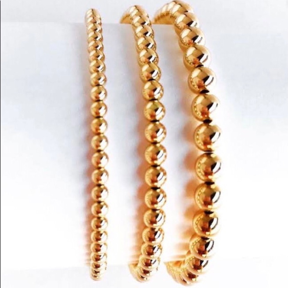 Set of 3 Stackable Stretch Bracelets (3mm, 4mm, 5mm) - Picture 2 of 2
